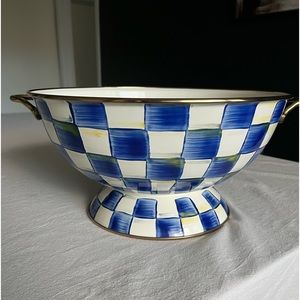 Mackenzie Childs Royal Check Enamel Everything Bowl